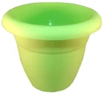Γλάστρα Στρόγγυλη Πλαστική Λαχανί 19x16cm 2.1L Micplast - 11017706