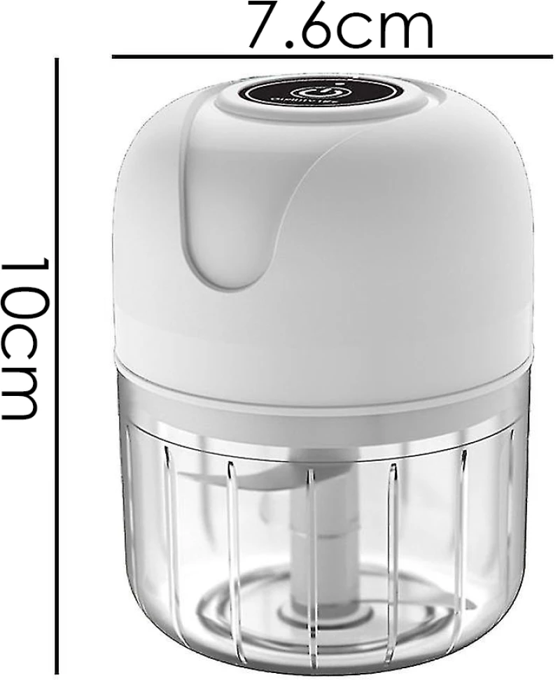 Επαναφορτιζόμενος mini Φορητός Πολυκόπτης 250ml σε Λευκό Χρώμα OEM