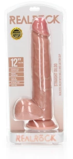 Straight Realistic XXL Dildo Balls  Suction Cup