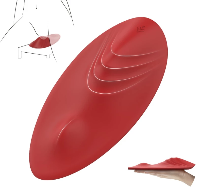 Erotic Pad Stimulator 9 Vibration Modes Silicone USB Red