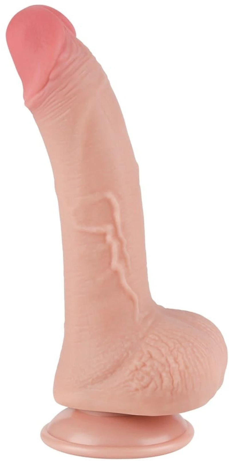 Lovetoy 7.5'' Sliding Skin Dual Layer Dong Flesh I