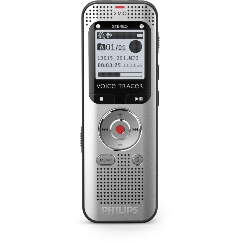 Philips Συσκευή Υπαγόρευσης DVT2015 με Eσωτερική Μνήμη 8GB