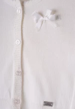 Ζακέτα πλεκτή βρεφικό κορίτσι "Baby bow" εκρού (Εκρού)