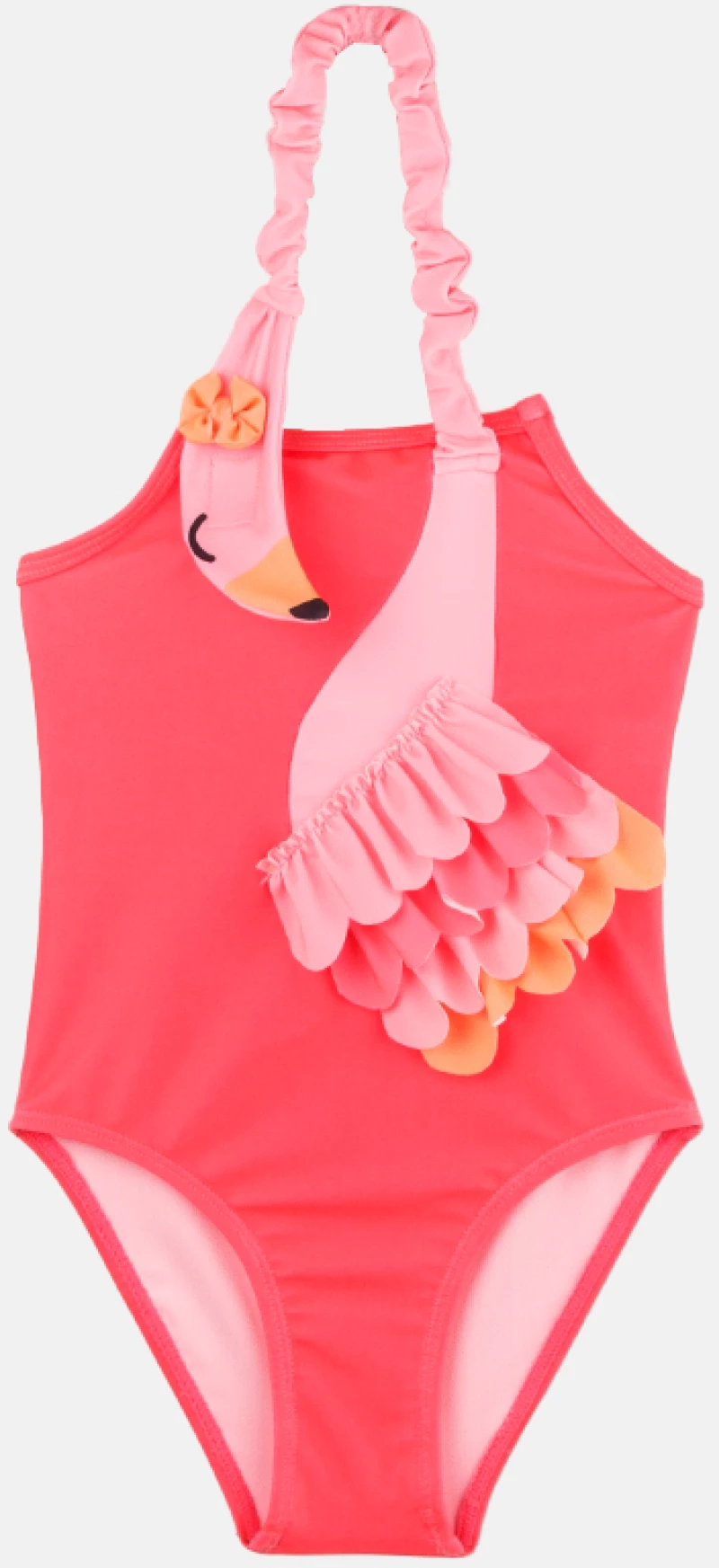 Ολόσωμο μαγιό κορίτσι "Flamingo" κοραλί (Κοραλί)
