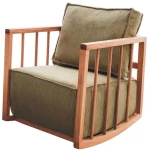 Πολυθρόνα Κουνιστή Sallanan 383EVN1151 65x71x80cm Khaki