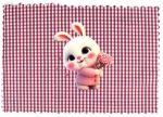 Σουπλά Παιδικό Cute Bunny 37 Bordo DimCol 35x50cm Πολυέστερ