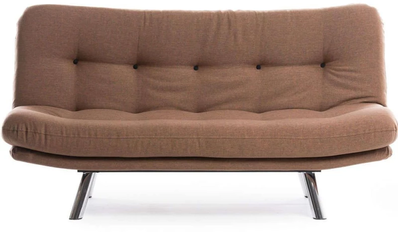 Καναπές - Κρεβάτι Τριθέσιος Misa 859FTN2830 175x52x40cm Light Brown