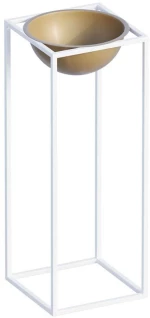 Κασπώ 247HFM1179 22x22x60cm White-Gold Aberto Design Μέταλλο