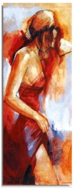 Πίνακας Καμβάς 265VGA1287 30x80cm Multi Wallity Κάθετοι Ξύλο,Καμβάς