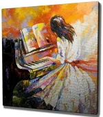 Πίνακας Καμβάς 265VGA1312 45x45cm Multi Wallity Τετράγωνοι Ξύλο,Καμβάς