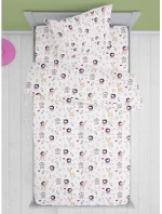 Μαξιλαροθήκη Παιδική Lily & Deer 179 White-Pink DimCol 35X45 100% Βαμβάκι