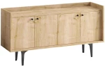Μπουφές Navi 393MRD1235 150x40x80cm Oak Μοριοσανίδα, Μελαμίνη