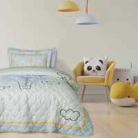 Κουβερλί Παιδικό 4880 Yellow-Mint Das Home Μονό 160x220cm Microfiber