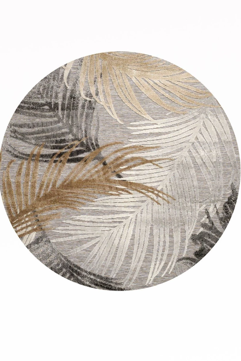 Χαλί Boheme 18531-70 White-Grey Merinos 160X160 Round