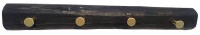 Κρεμάστρα 4 Θέσεων REF117 48x7x7cm Black Espiel Ξύλο