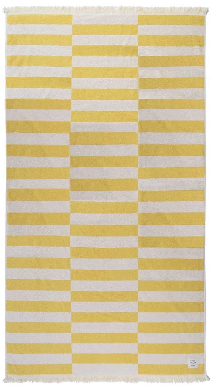 Πετσέτα Θαλάσσης Groovy Lime Yellow Nef-Nef Θαλάσσης 90x170cm 100% Βαμβάκι