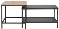 Τραπεζάκι Σαλονιού Fonzy (Σετ 2Τμχ) 0016-124-020 Sonoma-Grey