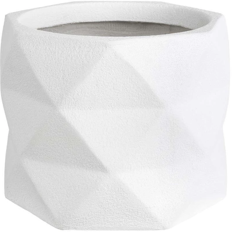 Κασπώ Δαπέδου Varenna 20742 Φ40x30cm White GloboStar Τσιμέντο