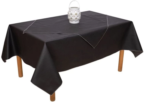 Καρέ Αλέκιαστο Ντιάνα Black Viopros 80X80cm Βαμβάκι-Πολυέστερ