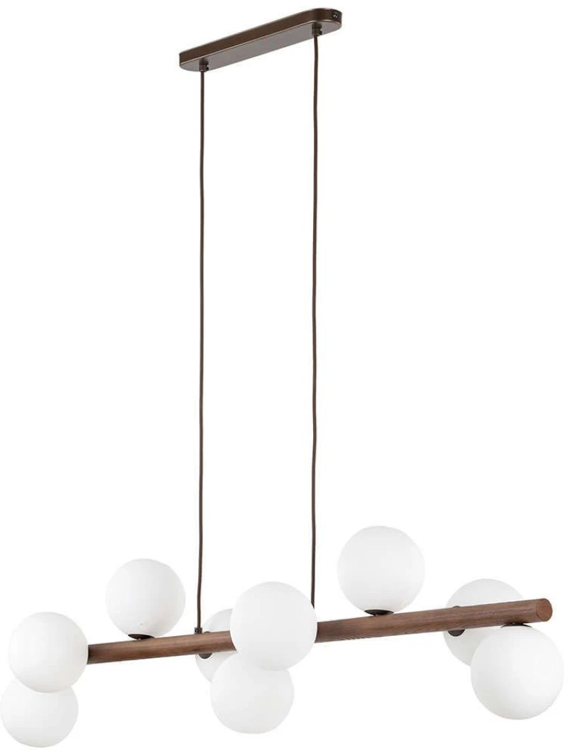 Φωτιστικό Οροφής - Ράγα Estera 10273 117x28x125cm 9xG9 8W Walnut-White TK Lighting