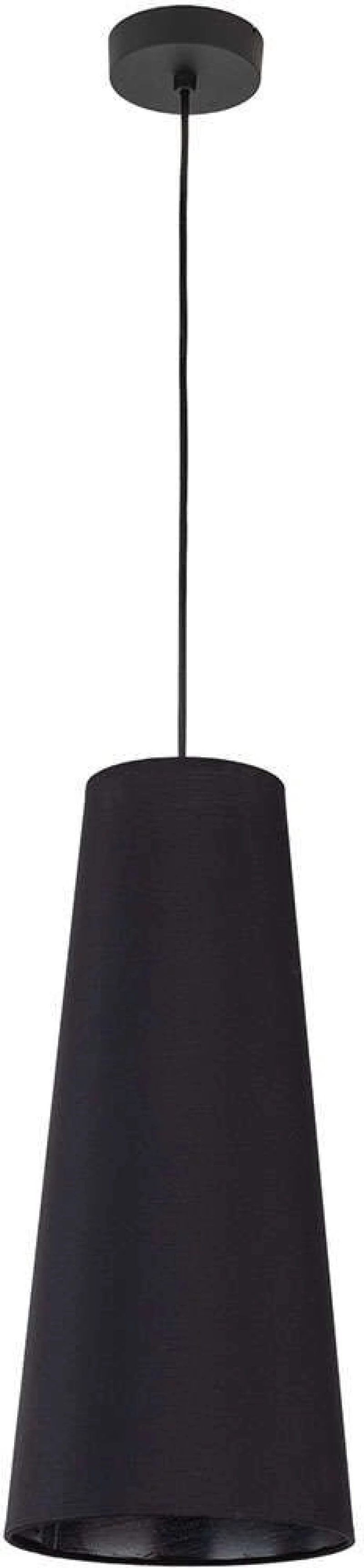 Φωτιστικό Οροφής Zing 10085 Φ20x180cm 1xE27 15W Black TK Lighting