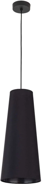 Φωτιστικό Οροφής Zing 10085 Φ20x180cm 1xE27 15W Black TK Lighting