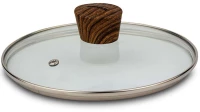 Καπάκι Μαγειρικών Σκευών Nature 10-144-151 Φ20x7cm Clear-Brown Nava Ατσάλι,Γυαλί