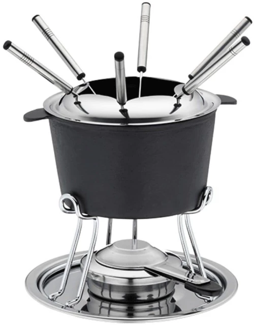 Φοντύ Με 6 Πιρουνάκια Comore 16639 Φ20x19,5cm Anthracite-Inox Kela Ανοξείδωτο Ατσάλι