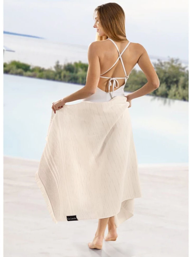 Πετσέτα Θαλάσσης Serenity Sand Guy Laroche Θαλάσσης 90x180cm 100% Βαμβάκι
