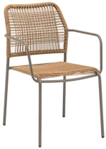 Καρέκλα Κήπου Leana 0044-124-003 56x59x80cm Brown