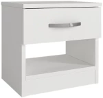 Κομοδίνο Lube 0228211 40x28,2x40cm White