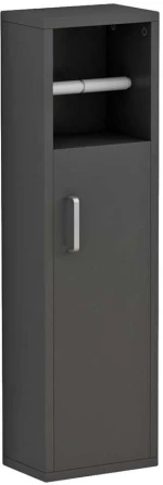 Ντουλάπι Μπάνιου Με Χαρτοθήκη Damien HM9025.11 20x13x70cm Anthracite Μελαμίνη