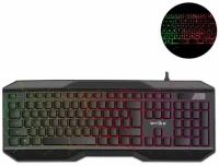 Weibo Gaming Ενσύρματο Αγγλικό Μαύρο Πληκτρολόγιο με RGB Φωτισμό και Ρυθμιζόμενη Κλίση