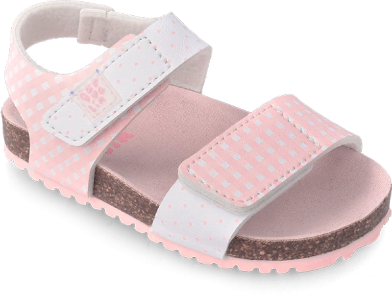 GARVALIN SANDALIA GIRLS BIO ESTAMPADO 232431-B BLANCO Y ROSA