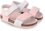 GARVALIN SANDALIA GIRLS BIO ESTAMPADO 232431-B BLANCO Y ROSA