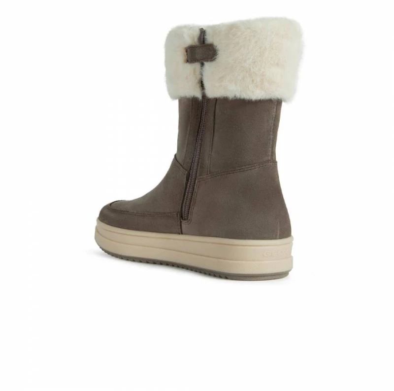 GEOX J REBECCA G J26CVB 00022 C9006 B SMOKE GREY JUNIOR  BOOTS  WATERPROOF