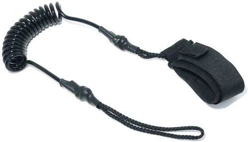 Leash για κουπί καγιάκ σπιράλ μαύρο