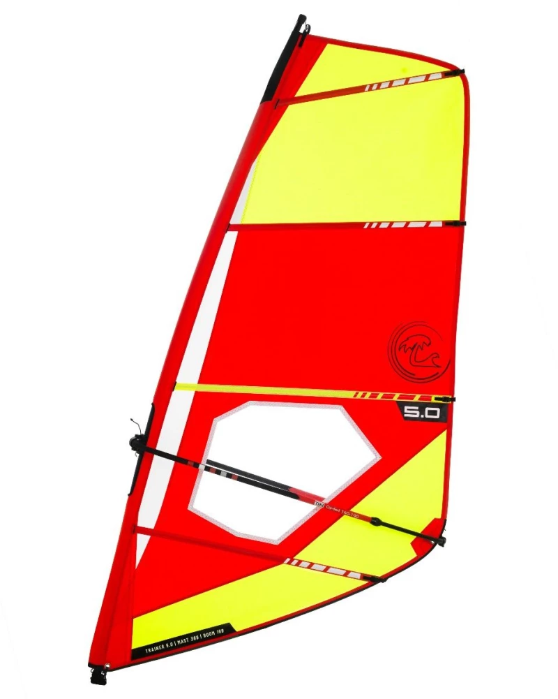 Trainer V2 5,0 Dacron sail - Ολοκληρωμένο σετ πανί για windsurf με RDM epoxy άλμπουρο - ΤΙΚΙ