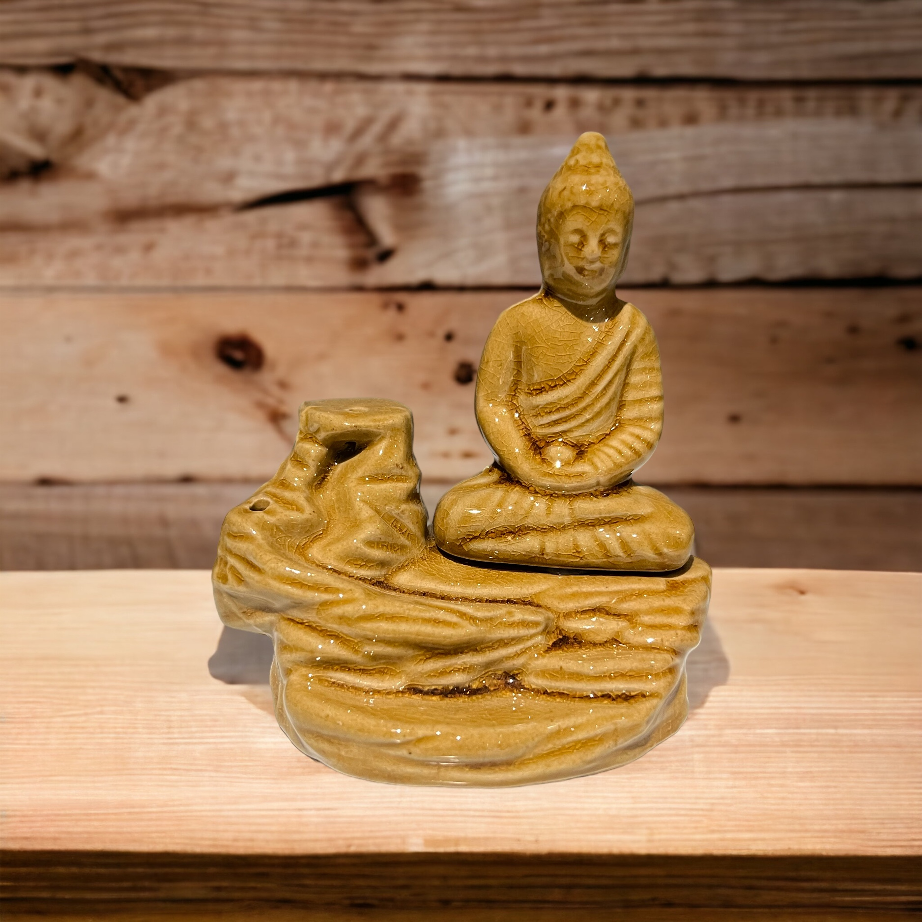 Κεραμικός Καυστήρας Βούδας για Κώνους Ανάστροφης Ροής Meditating Buddha 12cm