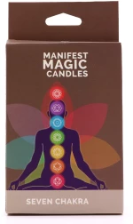 Seven Chakra Manifest Magic Candles - Set με Επτά Κεριά