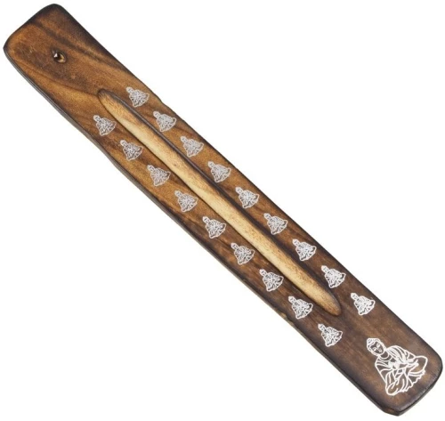 Ξύλινη Βάση καύσης για Αρωματικά Στικ Buddha Incense Holder 26cm