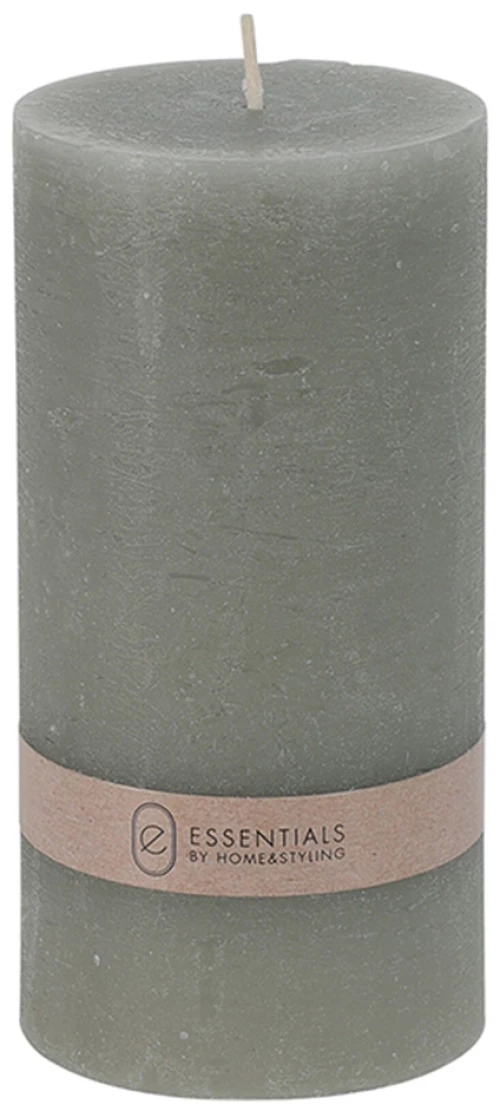 Κερί κορμός ρουστίκ γκρι ανοιχτό 7x7x14cm Zaros 24872 CA339