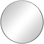 Καθρέπτης Nhaos Inart μαύρο αλουμίνιο Φ60x2.5εκ