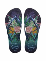 HAVAIANAS SLIM TROPICAN  4122111-0555 NAVY BLUE