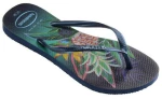 HAVAIANAS SLIM TROPICAN  4122111-0555 NAVY BLUE