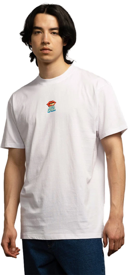 Santa Cruz Johnson Danger Zone T-Shirt Ανδρικό White