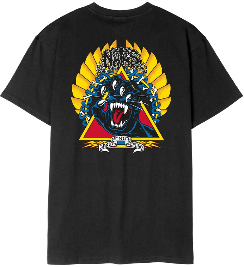 Santa Cruz Natas Screaming Panther T-Shirt Ανδρικό Black