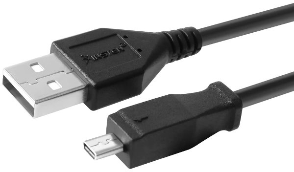 Καλώδιο Συγχρονισμού Δεδομένων/Φόρτισης U8 U-8 USB 2.0 για Kodak (8pin) (Μαύρο) (OEM)