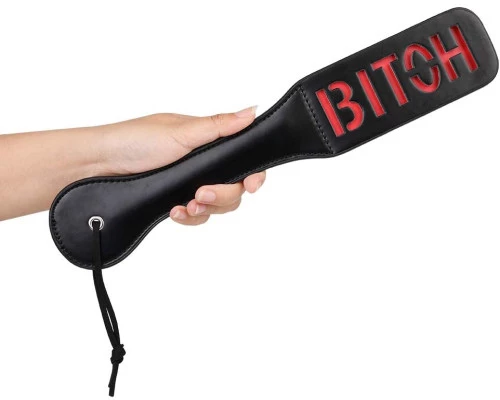 Naughty Toys BITCH spanking leather Paddle 32 cm