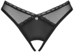 Obsessive Latinesa crotchless thong Black